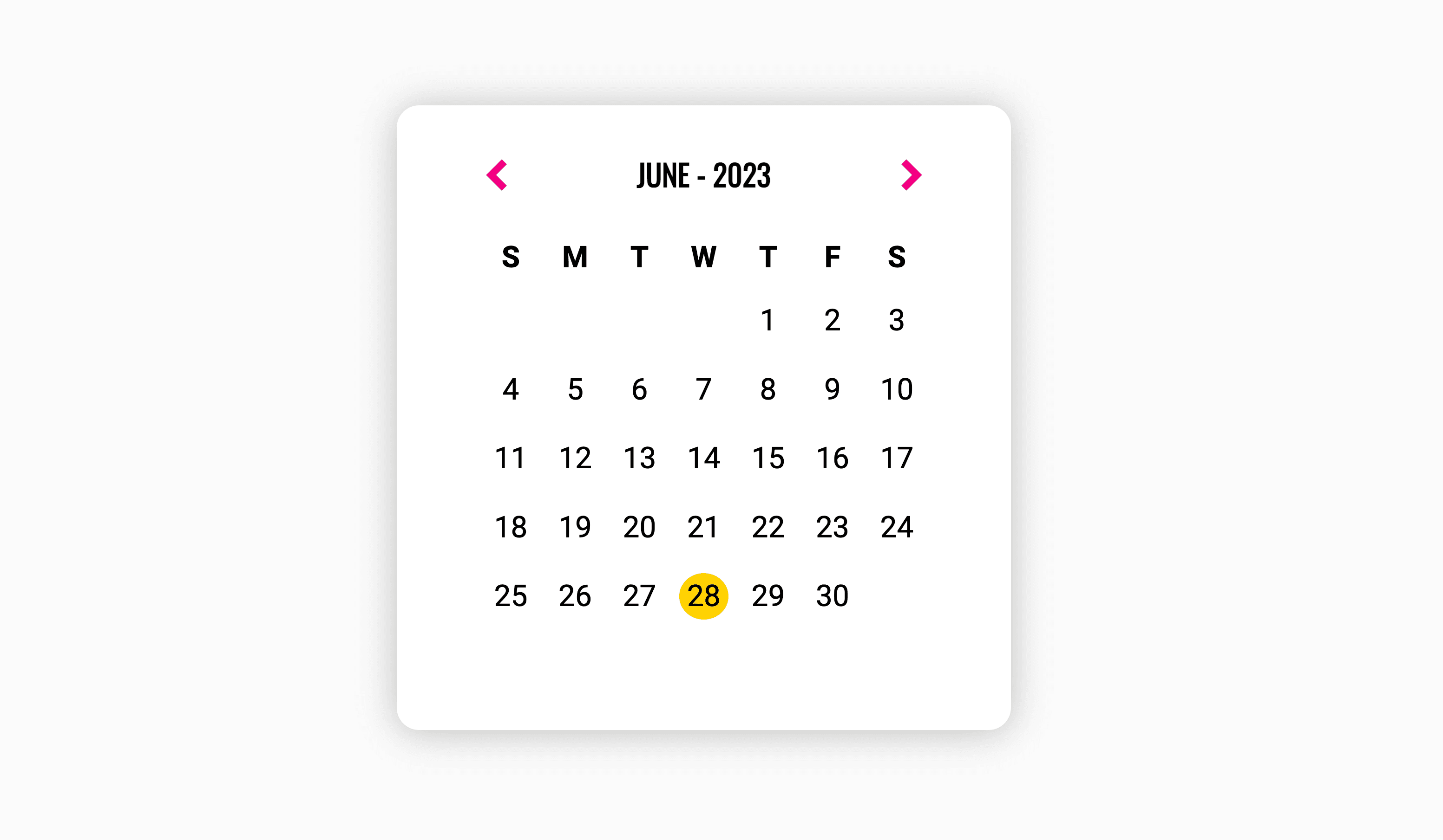 Calendar Component